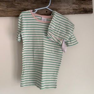 Girls striped pajamas set